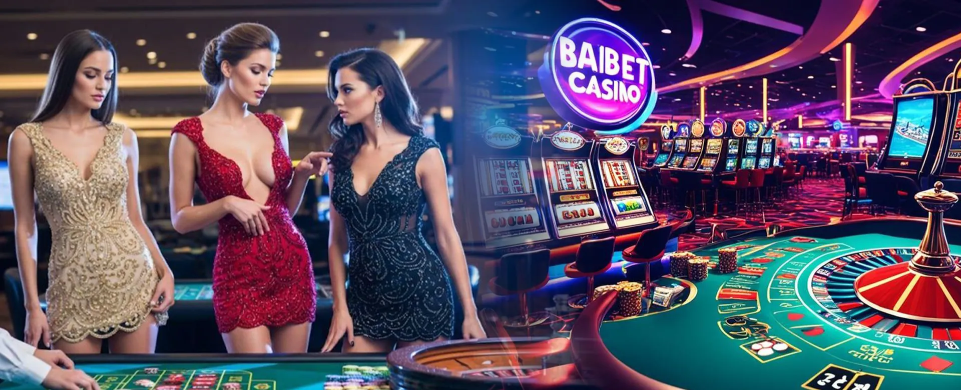Plus777 VIP Casino background with vibrant casino lights and games